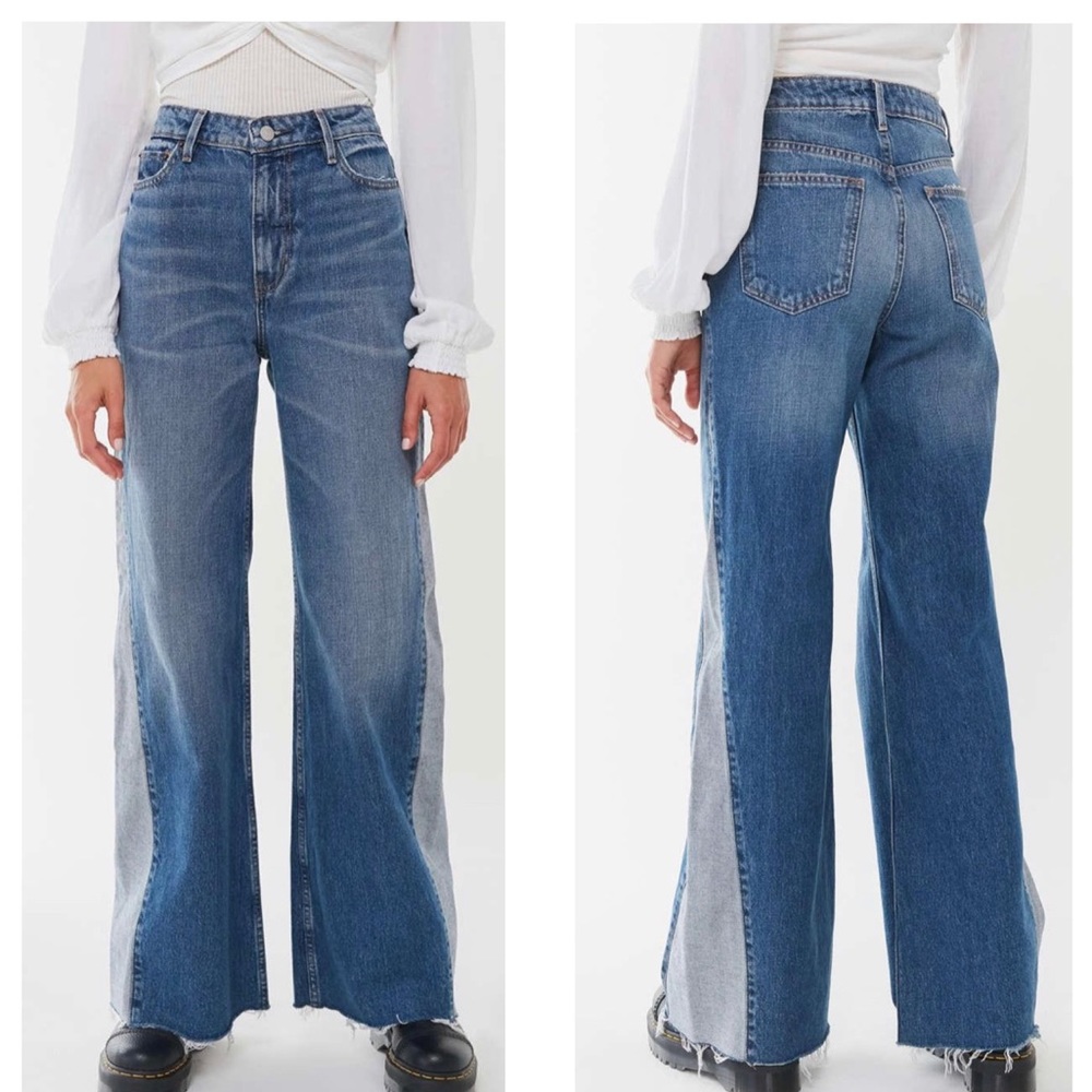 BDG Roxi Spliced High Rise Flare Jeans 27 - Picture 3 of 11